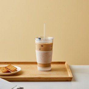 [MODERN HOUSE 중계점] 트라이탄 빨대 유리 텀블러 450ml 톨 GA0125015, 1개, 혼합