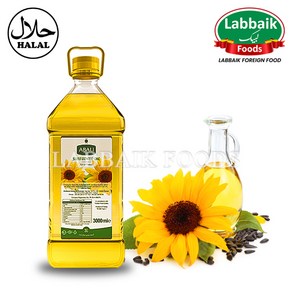 ABALI Refined Sunflowe Oil 3lt 정제 해바라기유, 1개, 3L