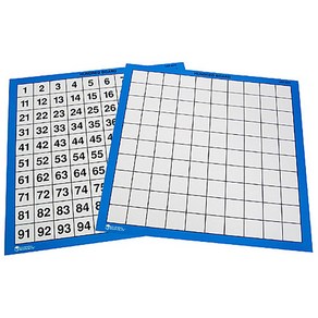 러닝리소스 1-100 수배열판 숫자판 1-120 숫자 교구 1332 1331 활용서, 2.1~100 숫자판 (1장), 1개