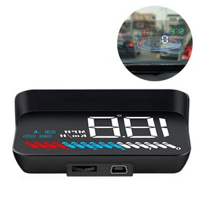 hud 헤드업 디스플레이 자동차 속도계 차량용 GPS OBD, 1개