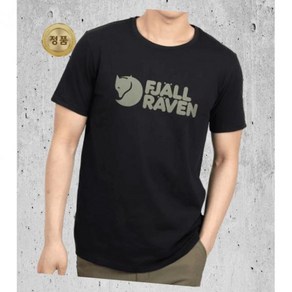 매장정품 피엘라벤 FJALLRAVEN 남성 로고 티셔츠 블랙 87310550 LOGO T-SHIRT M BLACK 1670112