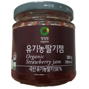 청정원 유기농 딸기잼, 300g, 2개