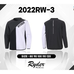 라이더 RYDER 바람막이 블랙 2022RW-3 배드민턴 탁구 스쿼시