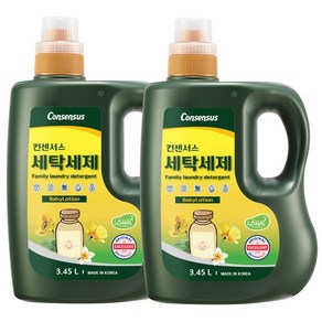 컨센서스 표준형 순한 세탁세제 3.45L x2개 [4가지향 중 택 1], 1개