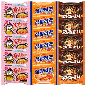 삼양 삼양라면 6p + 까르보 불닭볶음면 5p + 짜짜로니 5p, 16개, 1세트