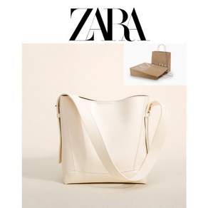 자라 ZARA 여성 숄더백 크로스백 가죽 가방 버킷 백 대용량