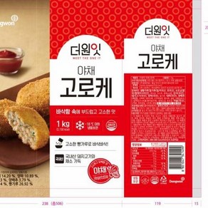 동원 야채고로케 냉동 1Kg(33gx30개), 30개, 1kg