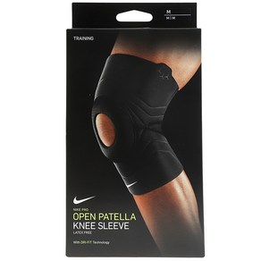 나이키 PRO OPEN KNEE SLEEVE 3.0 니슬리브 무릎 보호대 헬스용 운동용, 1개, black