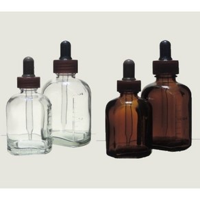 점적병 프로폴리스병 50ml 100ml 갈색 투명 유리스포이드병, 100ml 백색