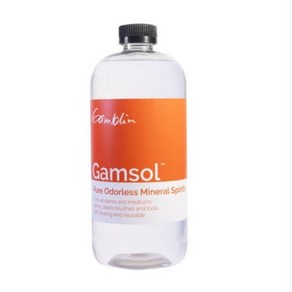 [갬블린] 갬솔 GAMSOL OMS 미네랄스피릿 유화용, 1000ml, 1개