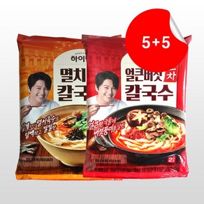 삼립 멸치 칼국수 364g 5개 + 얼큰버섯칼국수 364g 5개 (총10개)