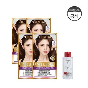 로레알파리 엑셀랑스 듀오크림 염색약 4개 (증)본드리페어 트리트먼트 100ml -