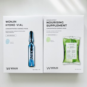 WONJIN Hydo Rise+Nouising supplement 원진이펙트 마스크팩 20매, 10개입