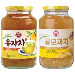 싱싱한 유자와 달콤한 모과가 만난 차 세트 2kg