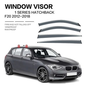 BMW 1 시리즈 20042018 E87 F20 F52 용 윈도우 바이저 트림 크롬 액세서리 사이드 윈도우 바이저 도어 벤트 쉐이드, 3)F52, 1개