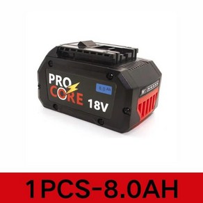 프로코어 교체 배터리 보쉬 18V 10000MAH 시스템 무선 도구 BAT609 BAT618 GBA18V8 21700, 한개옵션1, 03 1PCS 8.0Ah