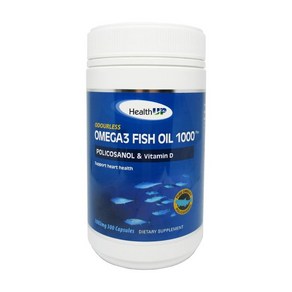 HealthUp Odouless Omega3 Fish Oil 헬스업 무향 오메가 피쉬오일 1000 300정, 1개