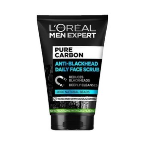 로레알파리 남성 엑스퍼트 퓨어 카본 페이스 스크럽 100ml L'Oeal Men Pue Chacoal Scub, 0, 1개, 100g