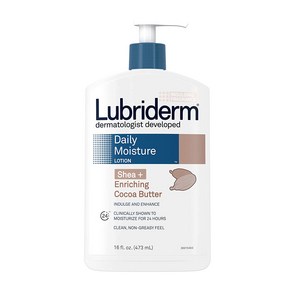 Lubriderm Daily Moisture Lotion Shea Enriching CocoaButter 루브리덤 바디 로션 시어 코코아 버터 473ml