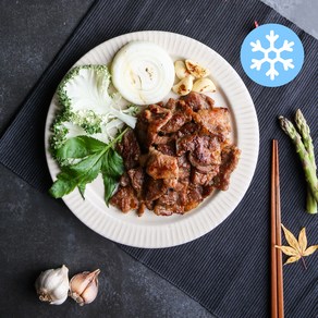 정석식품 뼈없는 맛갈비 수제 양념 갈비 왕구이 목살 300g 소분포장 갈비택배 (냉동)