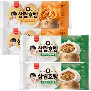 삼립 정통 야채호빵 2봉 + 피자호빵 2봉, 4개, 360g