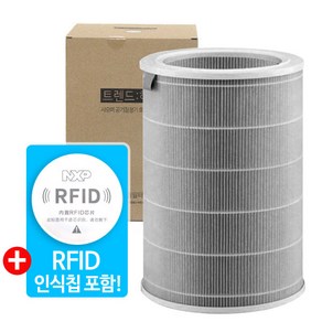 트렌드하우 샤오미 공기청정기 미에어 호환 그레이필터 헤파13 RFID 칩포함, 그레이필터 1개, 1개