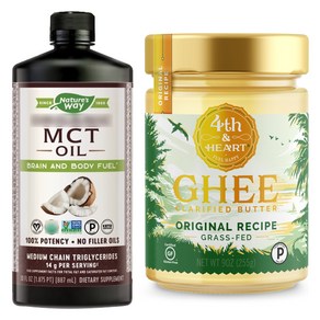 포쓰앤하트 기 버터 오리지널 레시피, 255g, 1개, Ghee Butte 255g + Oganic MCT Oil 887 mL