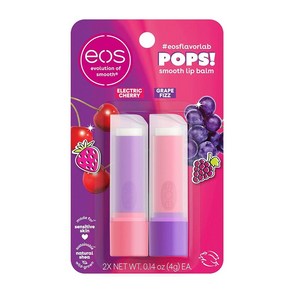 Eos 립밤 일렉트릭 체리 포도 피즈 세트, 1개