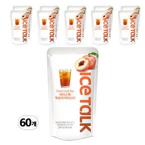 아이스톡 복숭아 아이스티, 60개, 230ml
