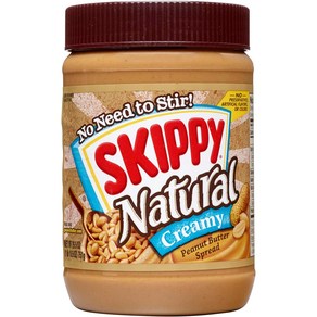 SKIPPY 내추럴 크리미 피넛 버터 스프레드 트윈팩 1.13kg, 1개
