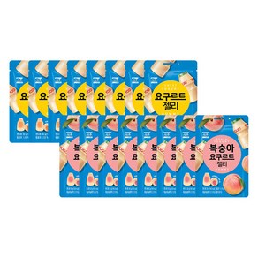 요구르트 젤리 50g x8 + 복숭아 젤리 50g x8, 1개