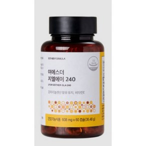 여에스더 감마리놀렌산 240mg 보라지유 GLA 오메가6 에스더포뮬러, (30퍼센트) 1병 (1개월), 1개, 60정