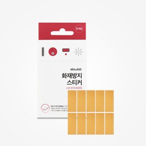 슬로우랩 플루오린화케톤 화재방지 스티커 붙이는 멀티탭 소화패치 (10매입), 1개