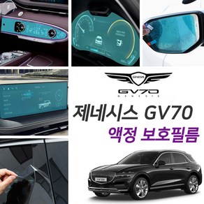 영카클럽 제네시스 GV70 호환 보호필름 액정 스티커 네비 기스 스크래치 방지 용품, 계기판 스크린 보호필름, 1개