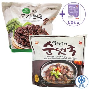 코스트코 해드림 부추 고기순대국 2.5KG + 부추 고기순대 1.5KG [아이스박스] + 더메이런알콜티슈