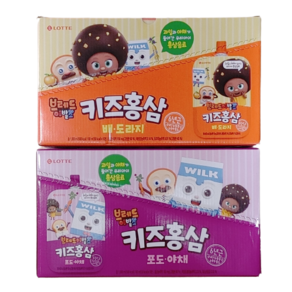 브레드이발소 키즈홍삼 배도라지10개+포도야채10개, 100ml