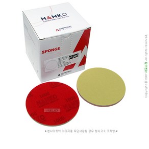 원형 스펀지사포 5인치 125mm 벨크로 HANKO 대명연마 (1장), (02) 240방(1장), 1개