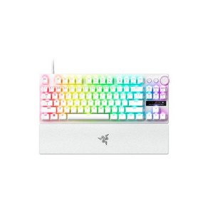 RAZER 레이저코리아 유선 기계식 키보드 Huntsman V3 Po TKL White US 헌츠맨 V3 프로 텐키리스 화이트 US 웨이코스정품