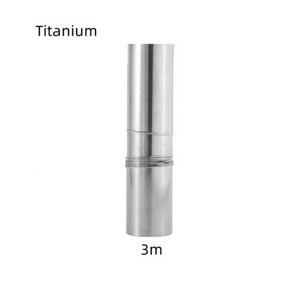 캠핑용 장작 난로 담배 굴뚝 티타늄 합금 핸드 롤 스토브 튜브 텐트 액세서리, 02 Titanium 3m