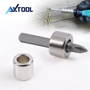 AXTOOL 네오디움 자화기 초강력 자석 낱개, 내경6.5mmx외경16mmx두께8mm, 1개