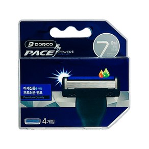 도루코 페이스 파워 면도기 4입날 PACE POWER 면도날, 4개입, 1개