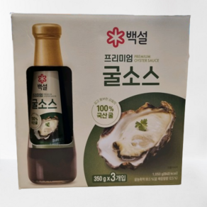 [코스트코] 백설 프리미엄 굴소스 350G x 3 /조미료, 3개