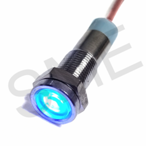 SM-6-B 6파이 블루 LED 인디게이터 방수 램프 DC 3~24V, 1개