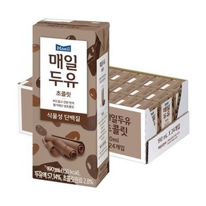 매일유업 매일두유 초콜릿 190ml 24팩 270697, 0.19l, 24개