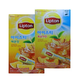 립톤 [Lipton] 아이스티 복숭아맛 20T+레몬맛 20T 홍차분말