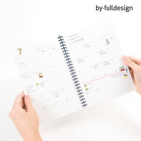 2025 년 세컨플래너 먼슬리 스프링 다이어리 25년 월간 스케줄러 미디움