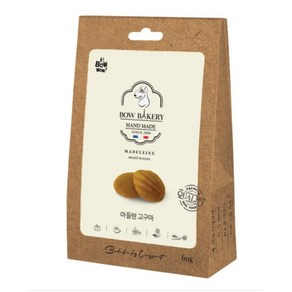 바우 베이커리 강아지 빵 마들렌, 1개, 60g, 고구마