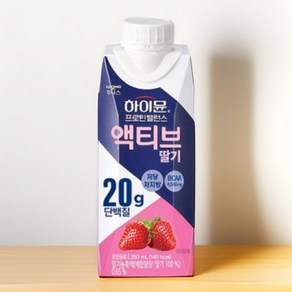 하이뮨 프로틴 밸런스 액티브 딸기, 250ml, 36개
