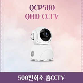 가정용CCTV QCP500 홈 무선 IP카메라 홈캠 현관CCTV 500만화소 반려동물, 1개