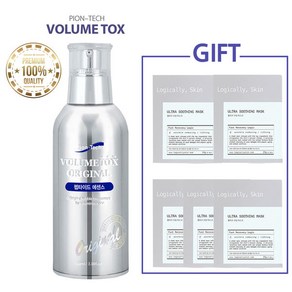 스킨케어[정품 단독] 파이온텍 볼륨톡스 오리지널 펩타이드 버블 볼륨 에센스(100ml) 신형 주름 미백 탄력개선 에센스관리5508647, (무료배송)에센스(100ml)+마린 마스크팩5매, 1개, 100ml